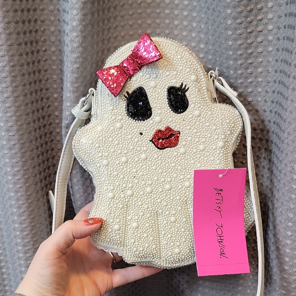 NWT Betsey Johnson Boo-Tiful Ghoul Ghost Cross Body Bag